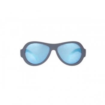 картинка С/з очки Babiators Original Aviator (Premium). Синяя сталь (Blue Steal). Зеркальные линзы. Junior (0-2) интернет-магазин Мамам и Папам