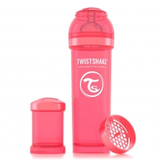 картинка Антиколиковая бутылочка Twistshake для кормления 330 мл. Персиковая (Dreamcatcher) интернет-магазин Мамам и Папам