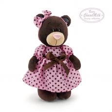 картинка Медведь Девочка Milk стоячая в летнем платье интернет-магазин Киндермир