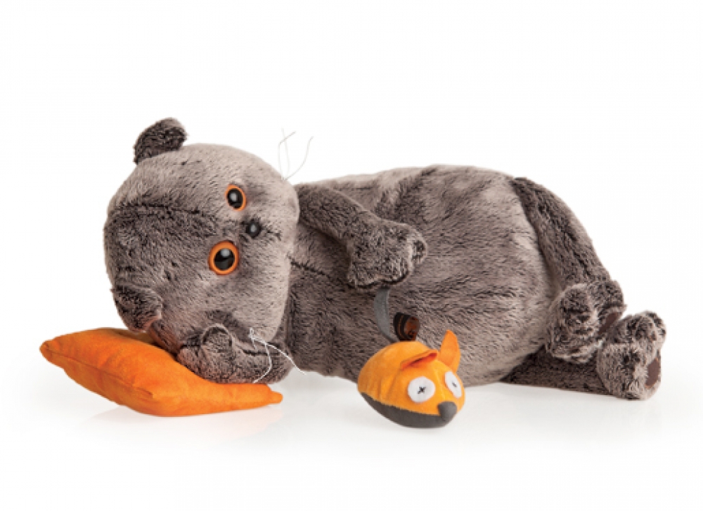 картинка Игрушка мягкая Кот Басик с подушкой и мышкой интернет-магазин Киндермир